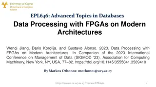 Data Processing with FPGAs on Modern Architectures
