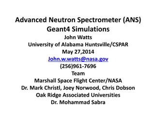 Advanced Neutron Spectrometer (ANS) Geant4 Simulations Overview