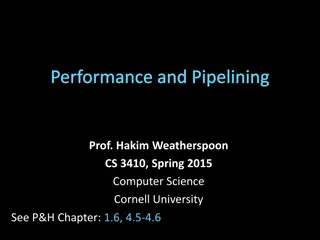 Performance and Pipelining in Computer Science