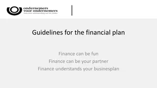 Guidelines for Financial Plan