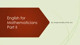 Mathematics Operations and Symbols Guide