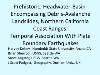 Prehistoric Headwater Basin Debris Avalanches in Northern California Coast Ranges
