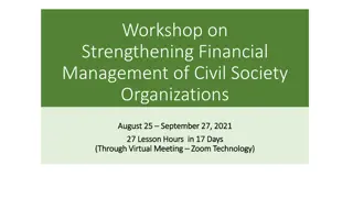 Strengthening Financial Management of Civil Society Organizations