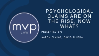 Understanding Psychological Claims in the Workplace
