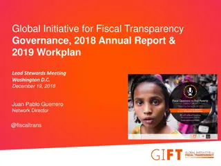 Global Initiative for Fiscal Transparency Governance 2018 Report Highlights