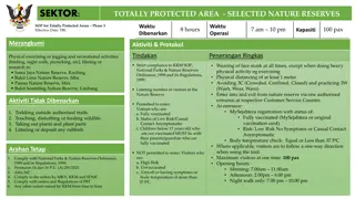SOP for Totally Protected Areas in Selected Nature Reserves
