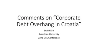 Insights on Corporate Debt Overhang in Croatia