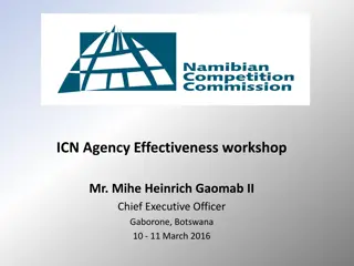 Evolution and Strategy Planning at Namibian Competition Commission