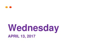 Wednesday, April 13, 2017