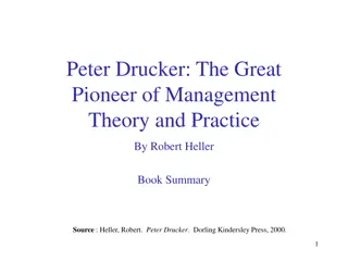 Peter Drucker: The Great Pioneer of Management Theory