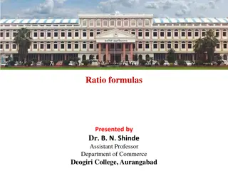 Ratio formulas