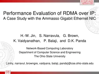Performance Evaluation of RDMA over IP: A Case Study with Ammasso Gigabit Ethernet NIC