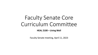 Faculty Senate Core Curriculum Committee