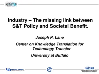 Linking Industry and Societal Benefits Through Knowledge Translation