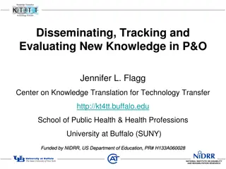 Disseminating, Tracking, and Evaluating New Knowledge in P&OJennifer L. Flagg