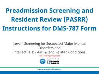Understanding PASRR: Pre-Admission Screening and Resident Review