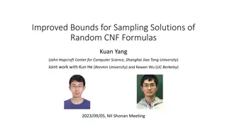 Improved Bounds for Sampling Solutions of Random CNF Formulas
