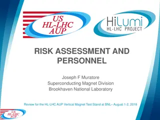 Risk Assessment and Personnel Review at Brookhaven National Laboratory