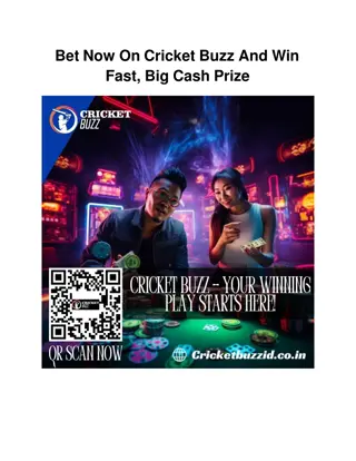 Bet Now On Cricket Buzz And Win Fast, Big Cash Prize