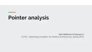 Optimizing Compilers for Modern Architectures Pointer Analysis