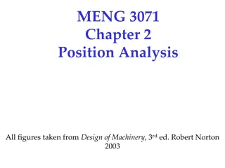 Position Analysis of Linkages: Understanding Coordinate Systems and Complex Motion