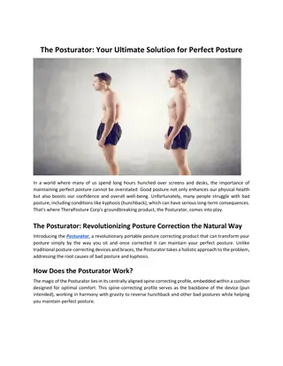 The Posturator_ Your Ultimate Solution for Perfect Posture
