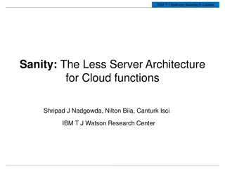 Sanity in Cloud Functions Architecture
