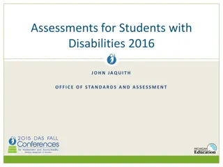 Assessment Options and Guidance for Students with Disabilities