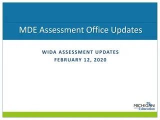 WIDA Assessment Office Updates - February 12, 2020