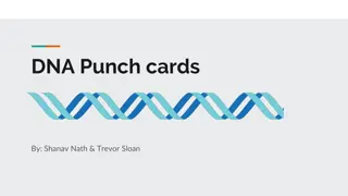 DNA Punch Cards - Storing Data With Synthetic DNA