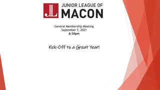 General Membership Meeting - Kick-Off to a Great Year!