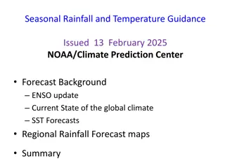 Seasonal Rainfall and Temperature Guidance