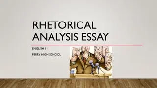 RHETORICAL ANALYSIS ESSAY