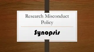 Research Misconduct Policy Synopsis