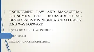 Challenges in Engineering Law and Managerial Economics for Development in Nigeria