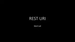 REST in Web Applications
