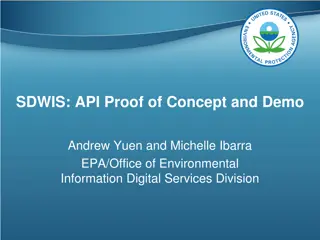SDWIS: API Proof of Concept and Demo