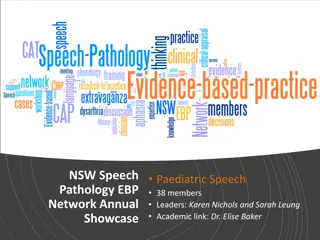 NSW Speech Pathology EBP Network Annual Showcase: Paediatric Speech