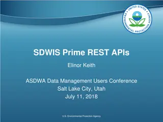 SDWIS Prime REST APIs