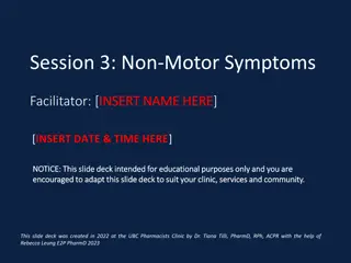 Session 3: Non-Motor Symptoms