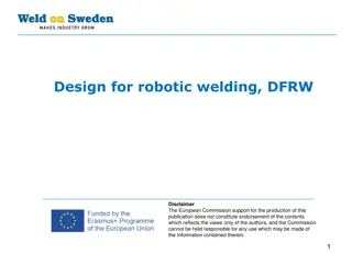 Design for robotic welding, DFRW