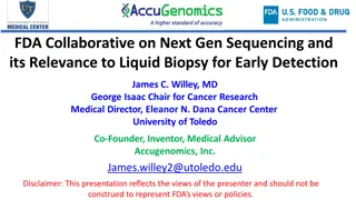 Collaborative Efforts in Liquid Biopsy for Early Detection