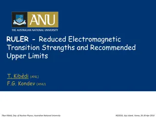 Reduced Electromagnetic Transition Strengths and Recommended Upper Limits