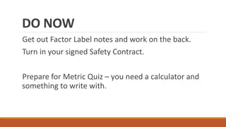 Exploring Metric Quiz and Percent Error Calculation