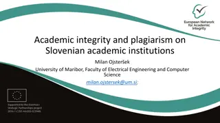 Academic Integrity and Plagiarism in Slovenian Institutions