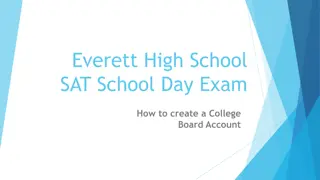 Everett High School SAT School Day Exam