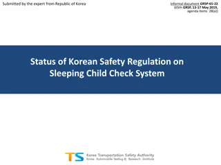 Status of Korean Safety Regulation on  Sleeping Child Check System