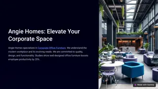 Upgrade Your Workplace with Premium Corporate Office Furniture from Angie Homes