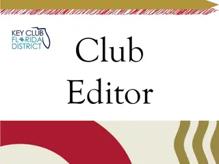 Club  Editor