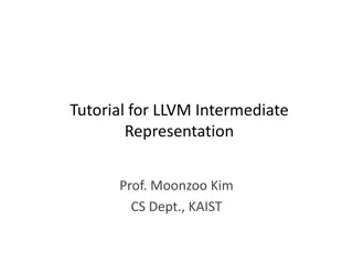 Tutorial for LLVM Intermediate Representation
